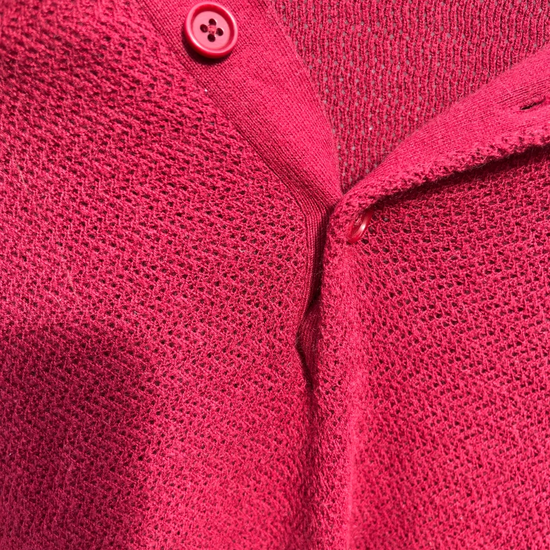 Röd pikétröja från GANT i kashmirmix - 4