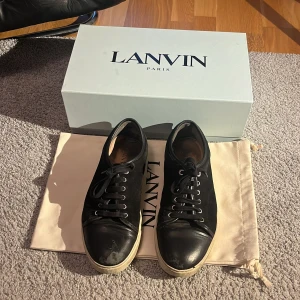 Svarta lanvins - Snygga svarta lanvins som är i ganska bra skick och man får med sig kartong och extra snören så väldigt bra sko!