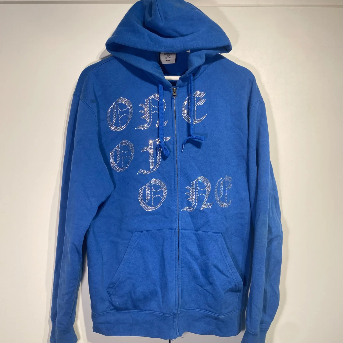 One Of One Zip Hoodie Blå