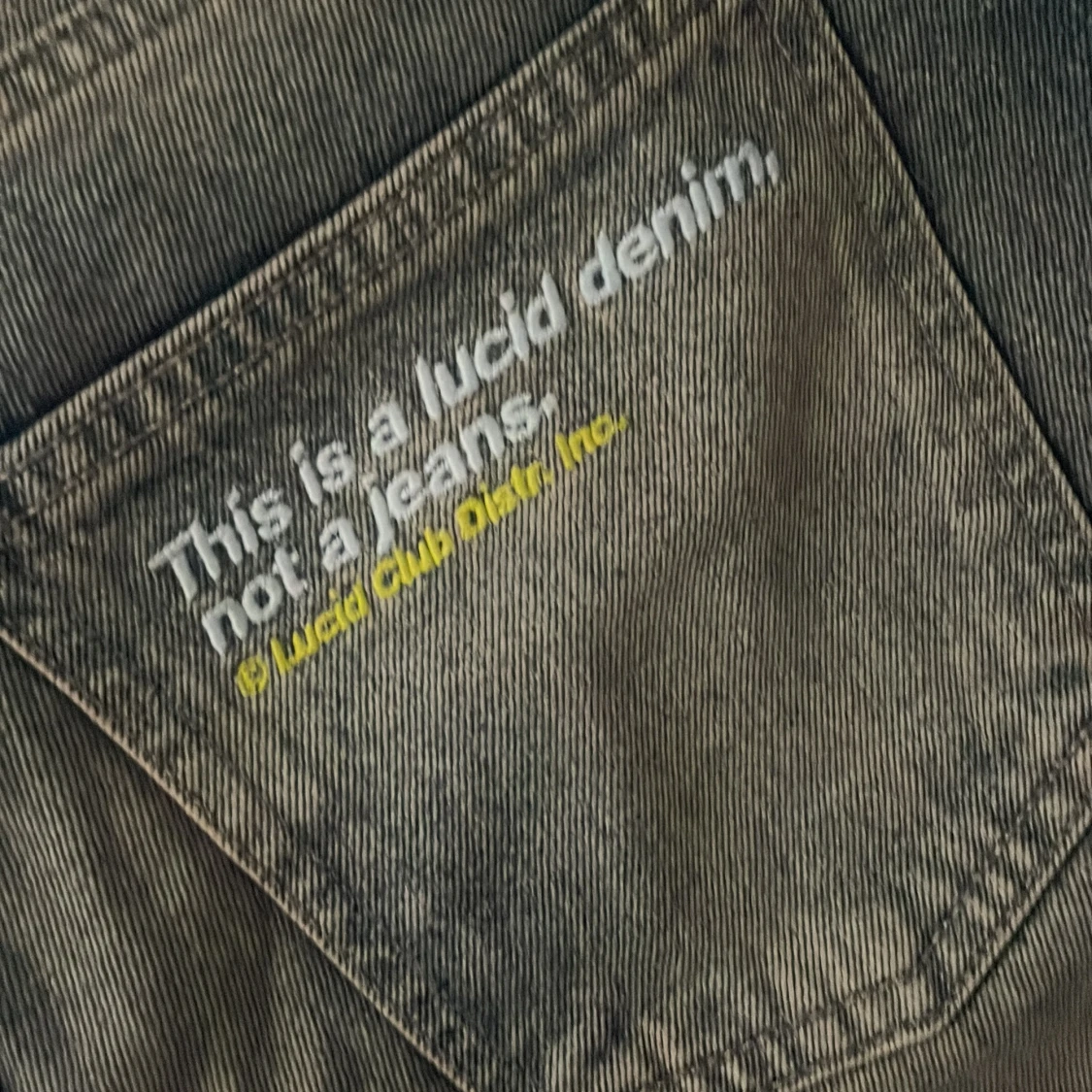 Lucid Club Outer ljusgrå denimbyxor - 2