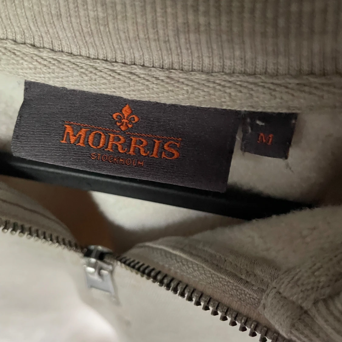 Beige half zip tröja från Morris - 1
