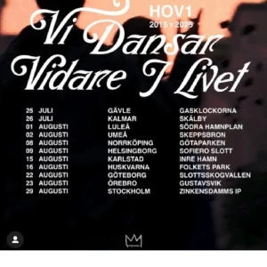 Vi Dansar Vidare I Livet - Säljer min hov1 billjet till Huskvarna 16 augusti 