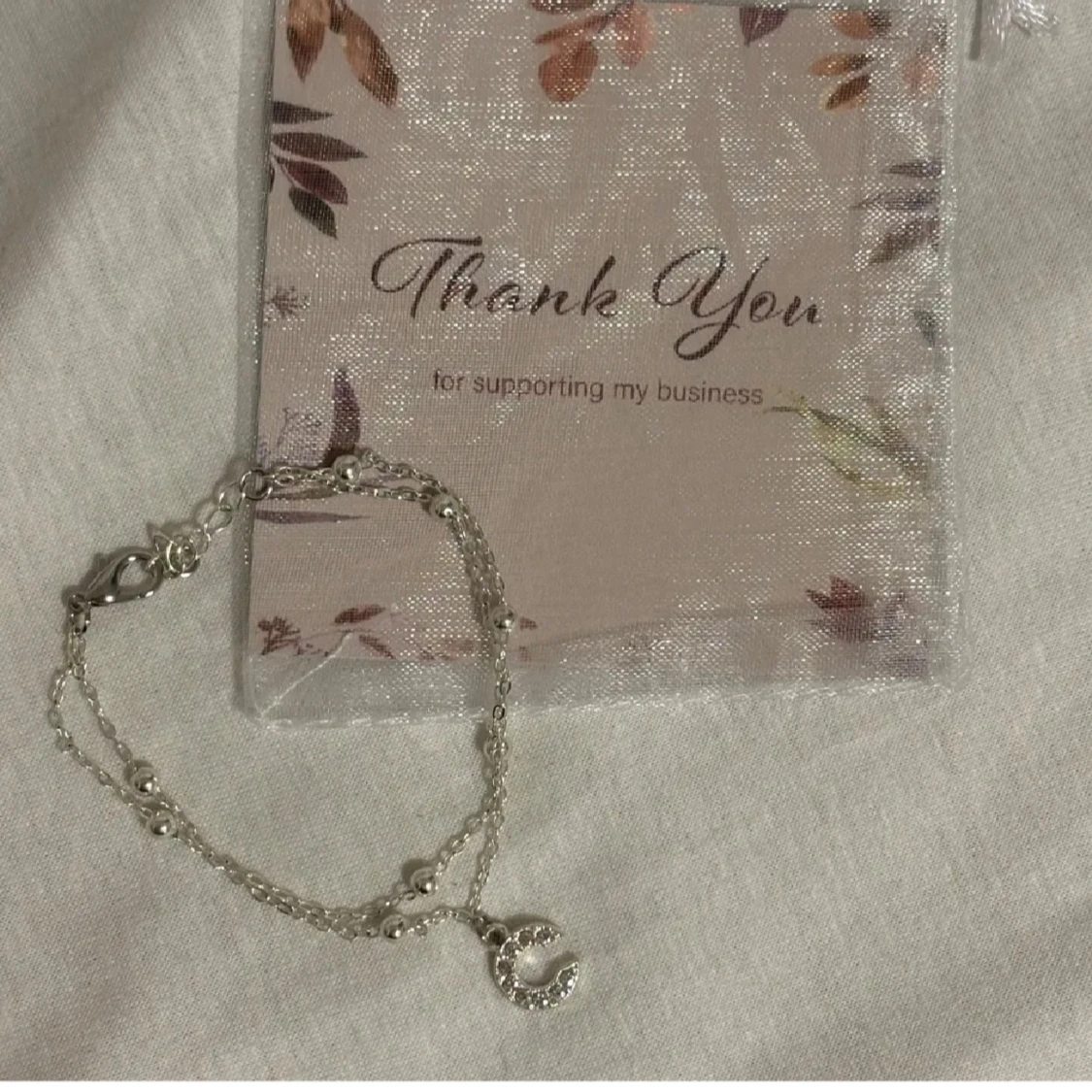 Silverarmband med C-Berlock