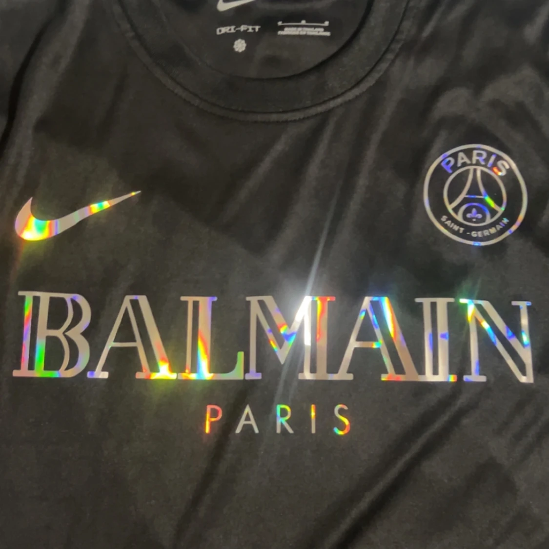 Svart PSG x Balmain fotbollströja - 1