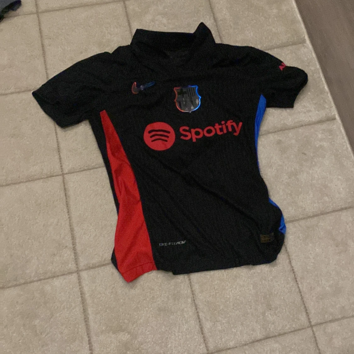 Svart FC Barcelona fotbollströja Nike