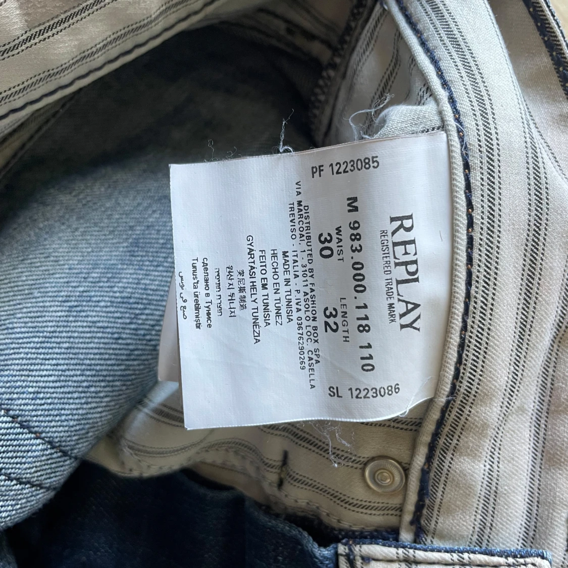 Blå Replay jeans straight fit - 4