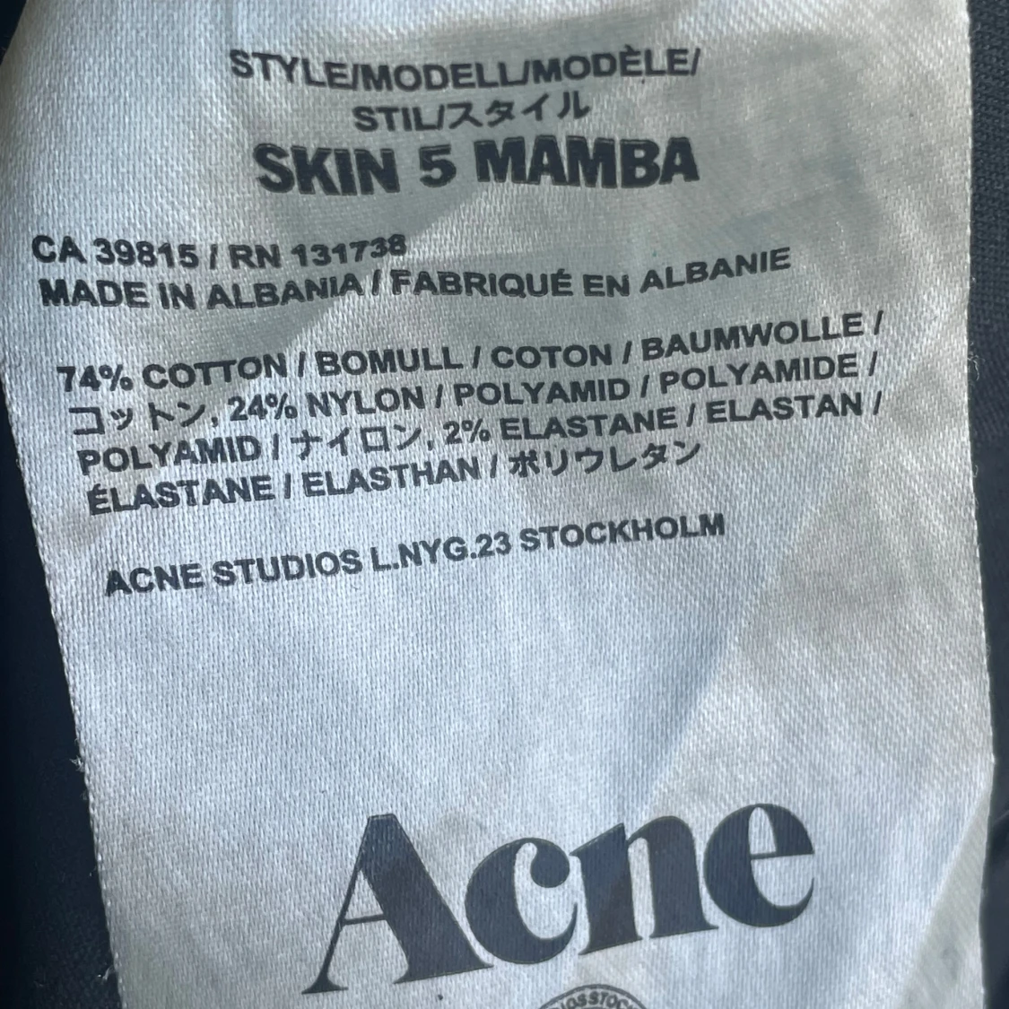 Svarta skinny jeans från Acne Studios - 2