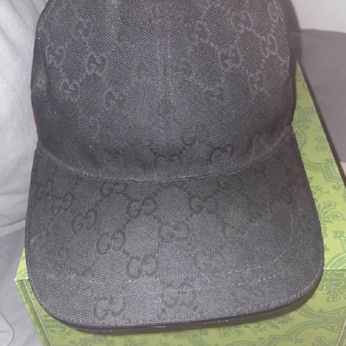 Äkta Svart keps från Gucci med GG-mönster - 1