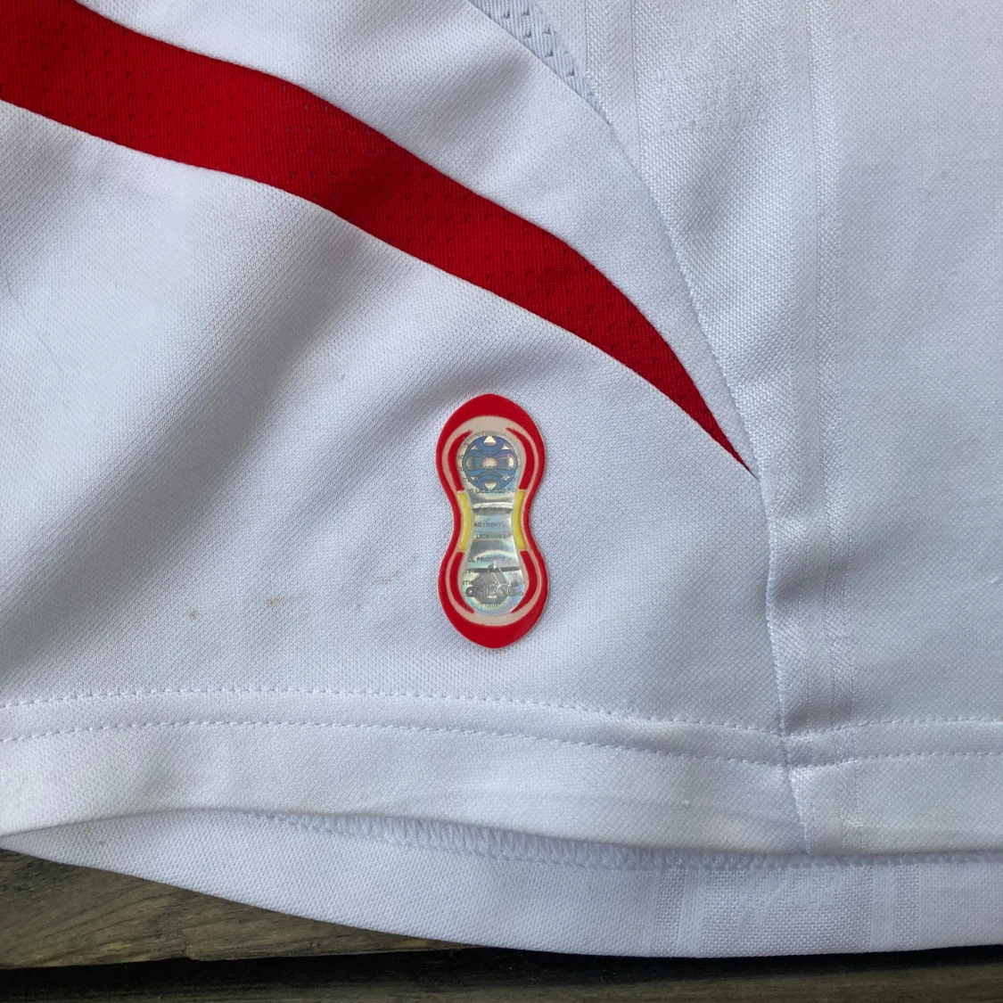 Liverpool bortatröja Adidas vit/röd - 2