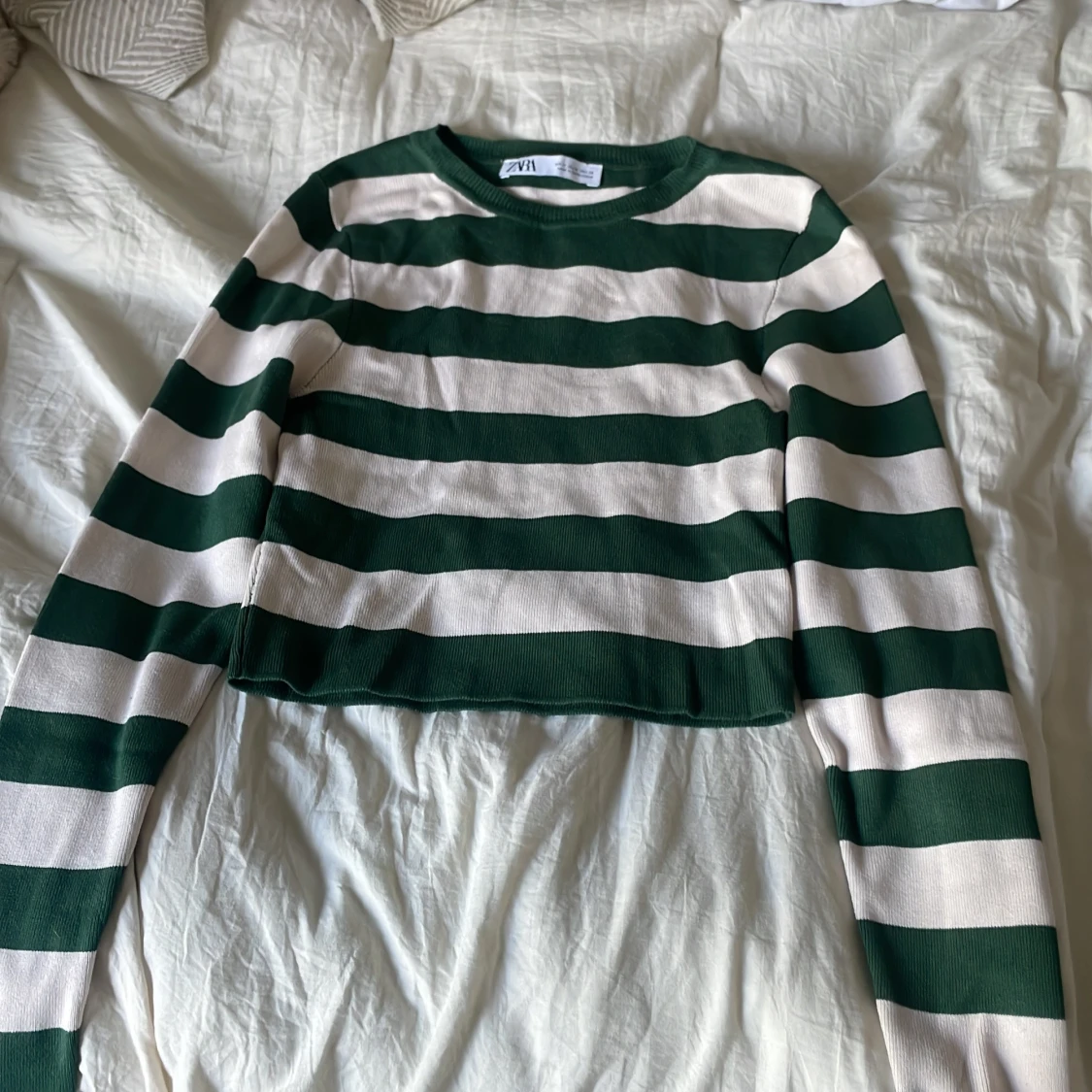 Randig croppad tröja från Zara - 1