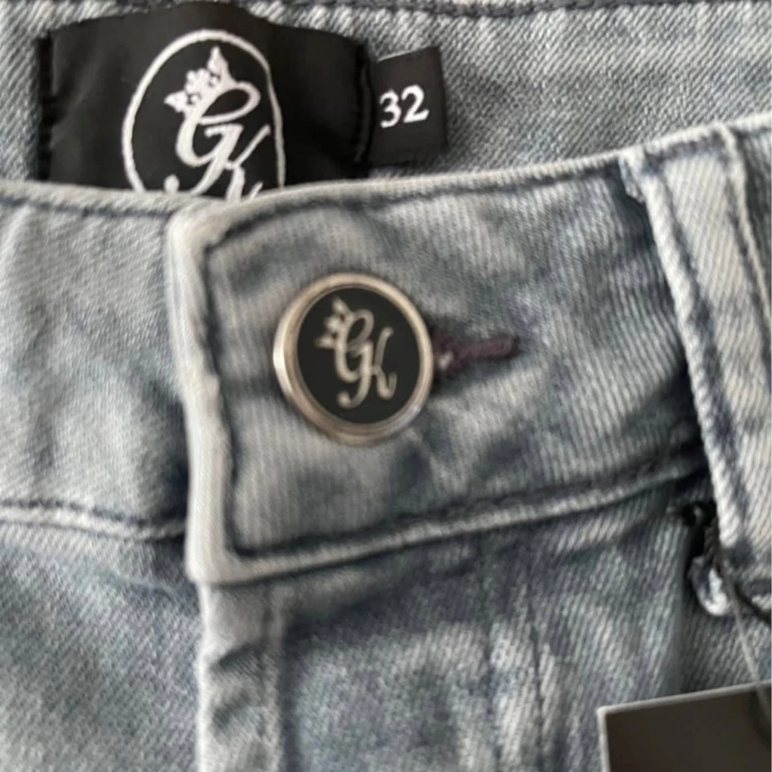 Grå skinny jeans från GH, stl 32 - 3