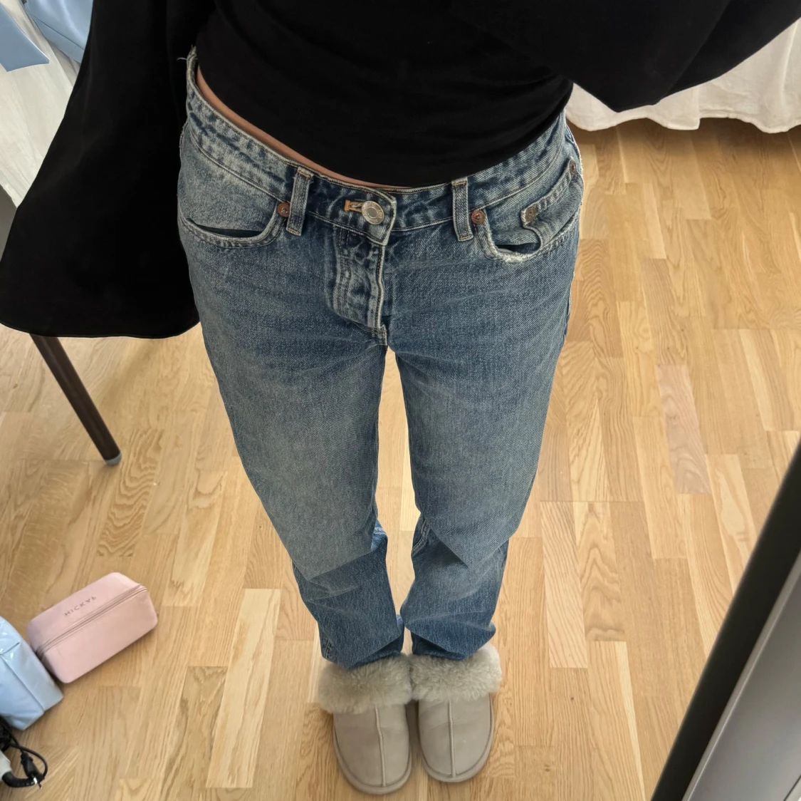 Blåa jeans
