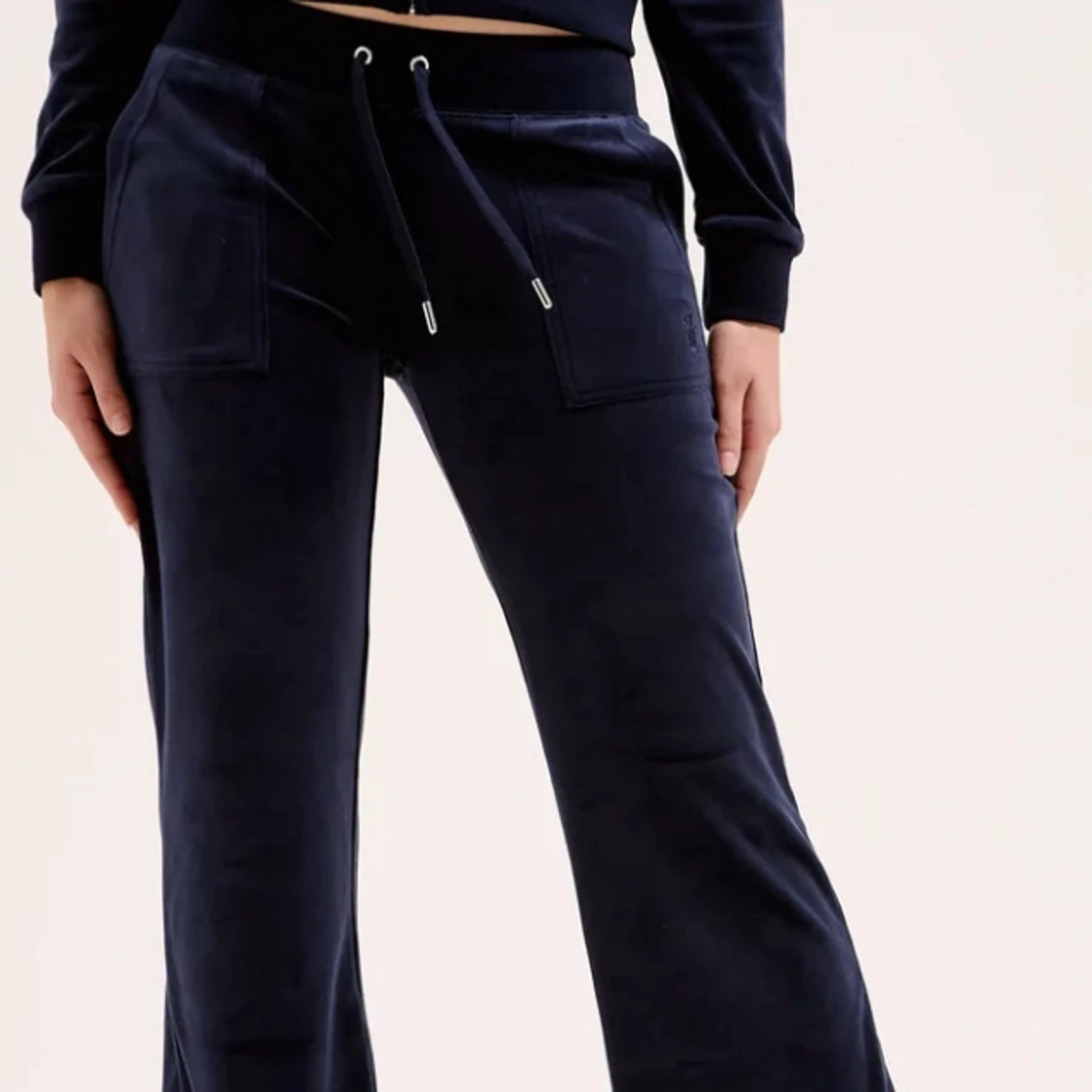 Juicy cotoure Mörkblå mjukisbyxor med snörning