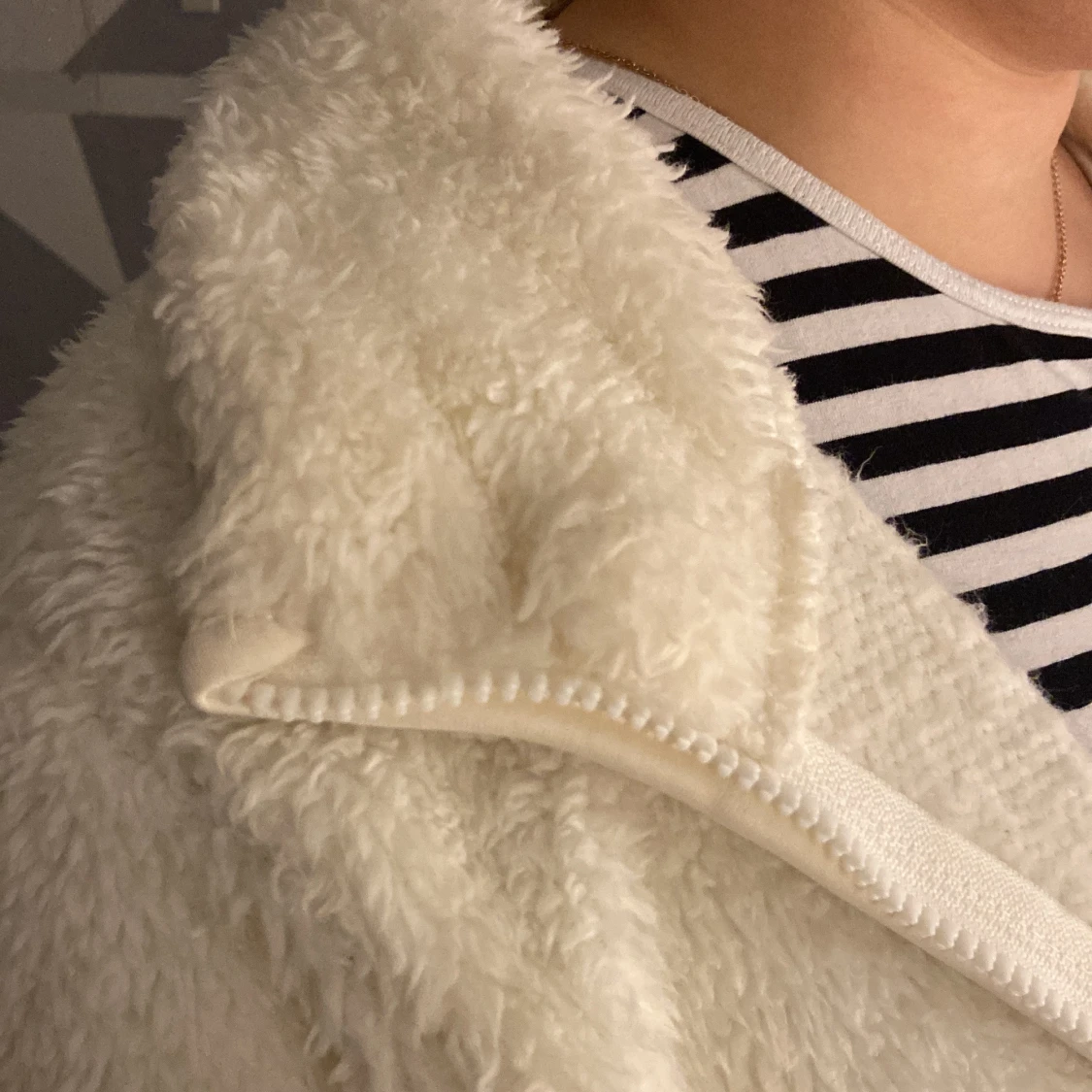 Vit teddyjacka från 157 - 4