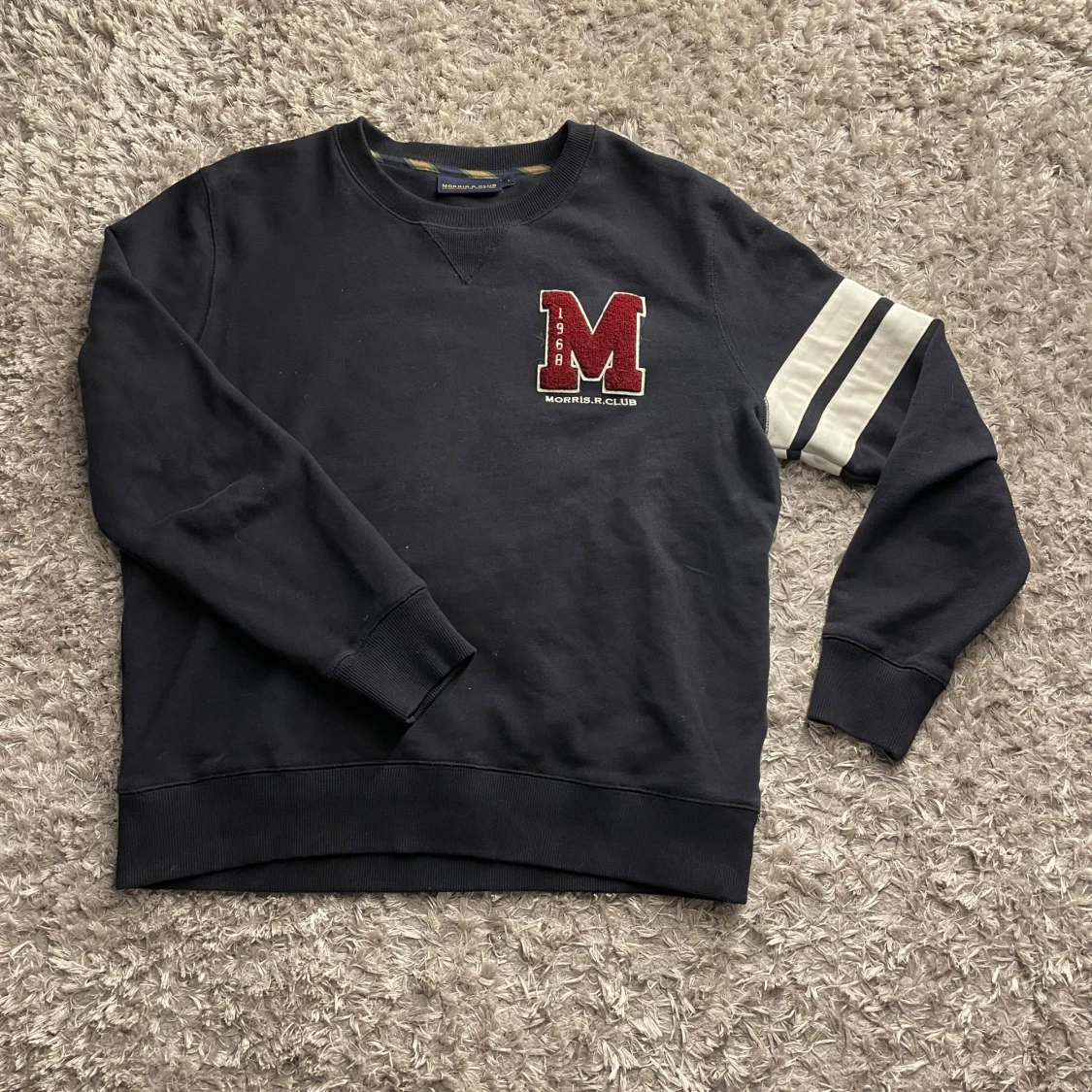 Mörkblå sweatshirt från Morris  - 1