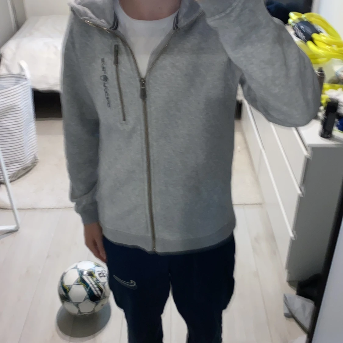 Grå bowman zip hoodie, Sail Racing - 4