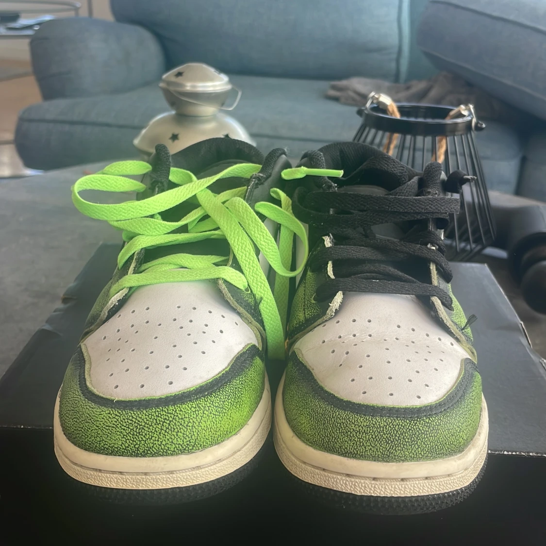 Nike Air Jordan 1 Low svart/grön - 1