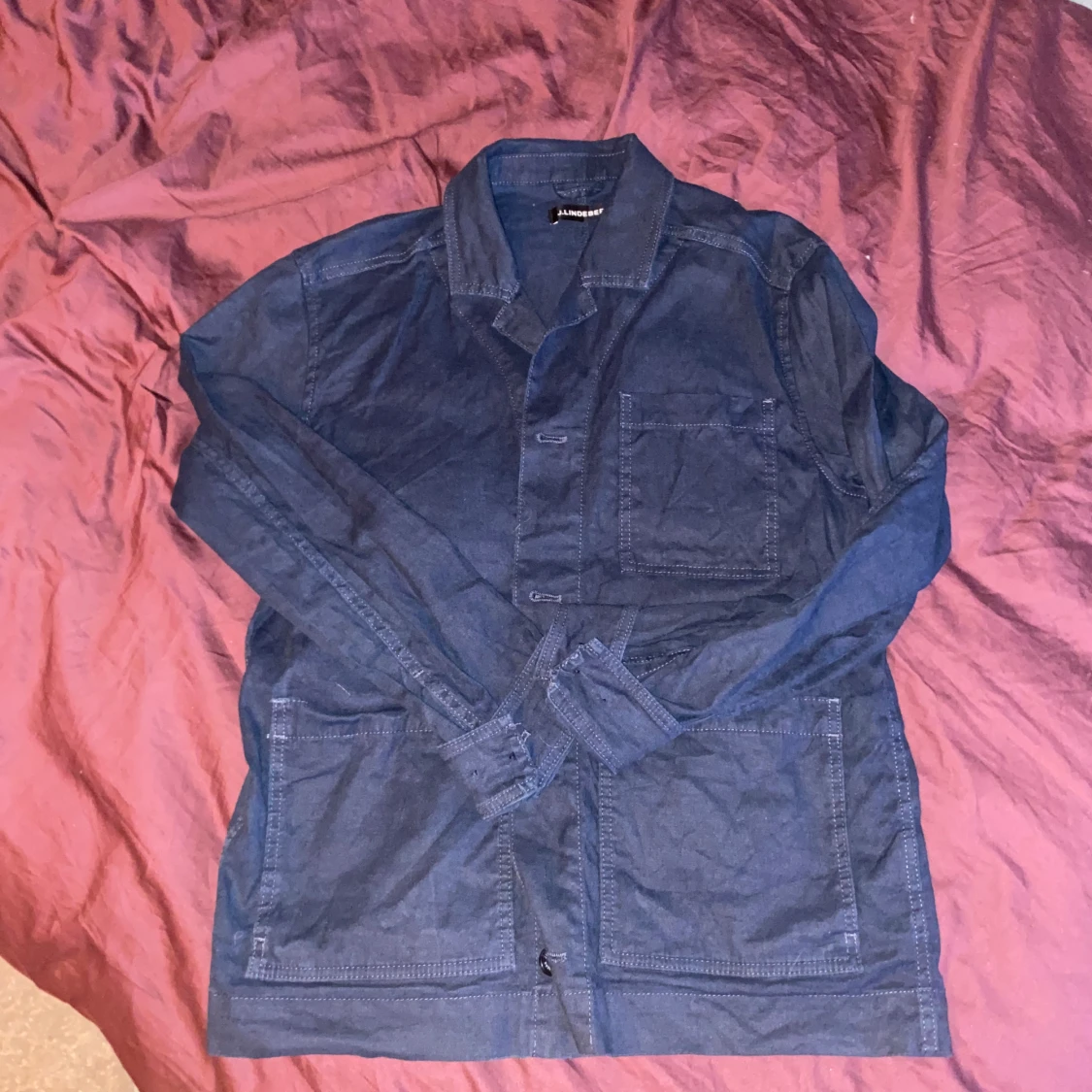 Blå overshirt från J.Lindeberg