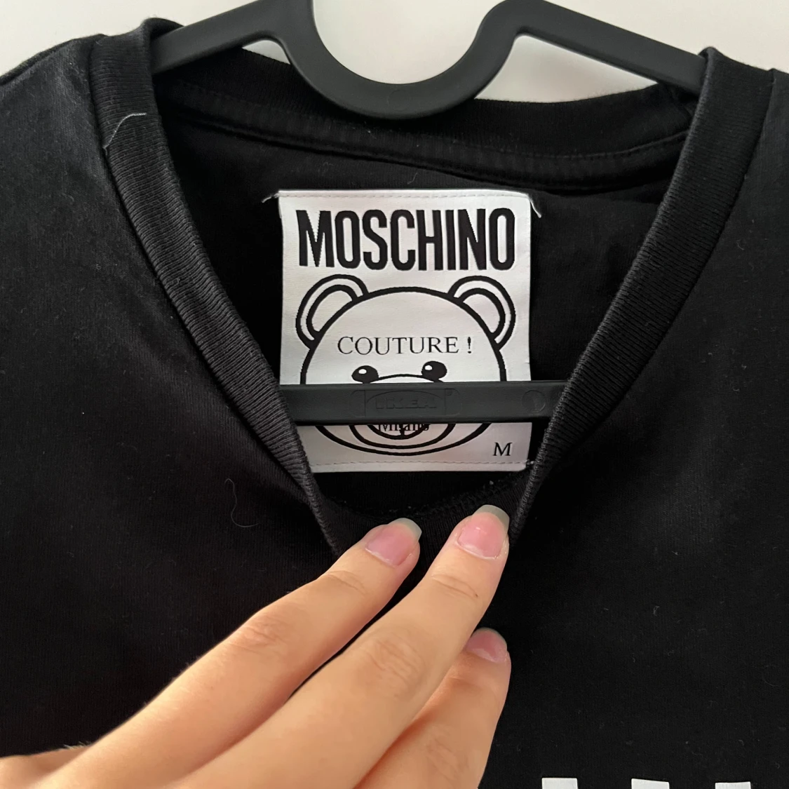 Svart Moschino t-shirt med björntryck - 1