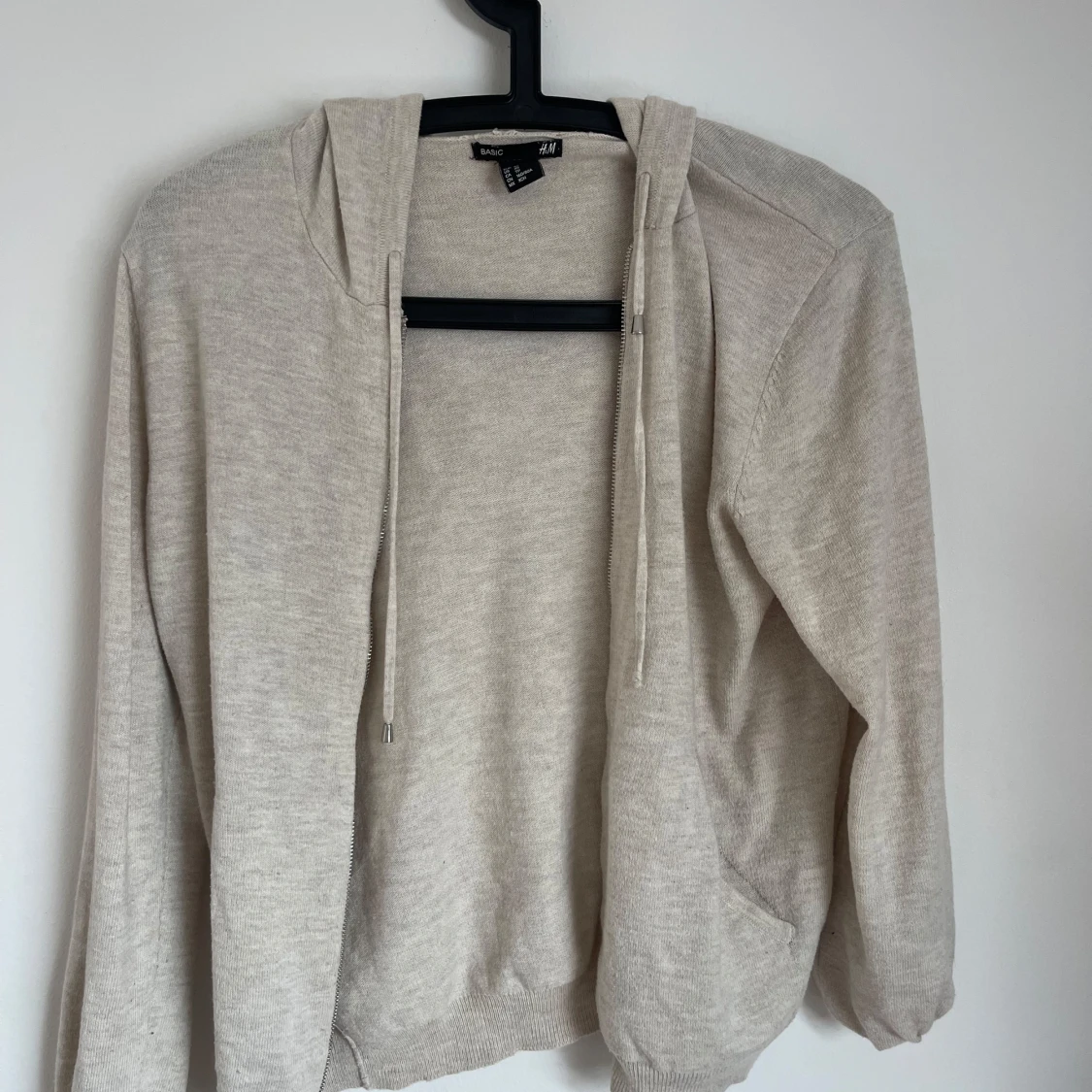 Beige hoodie från H&M Basic XS