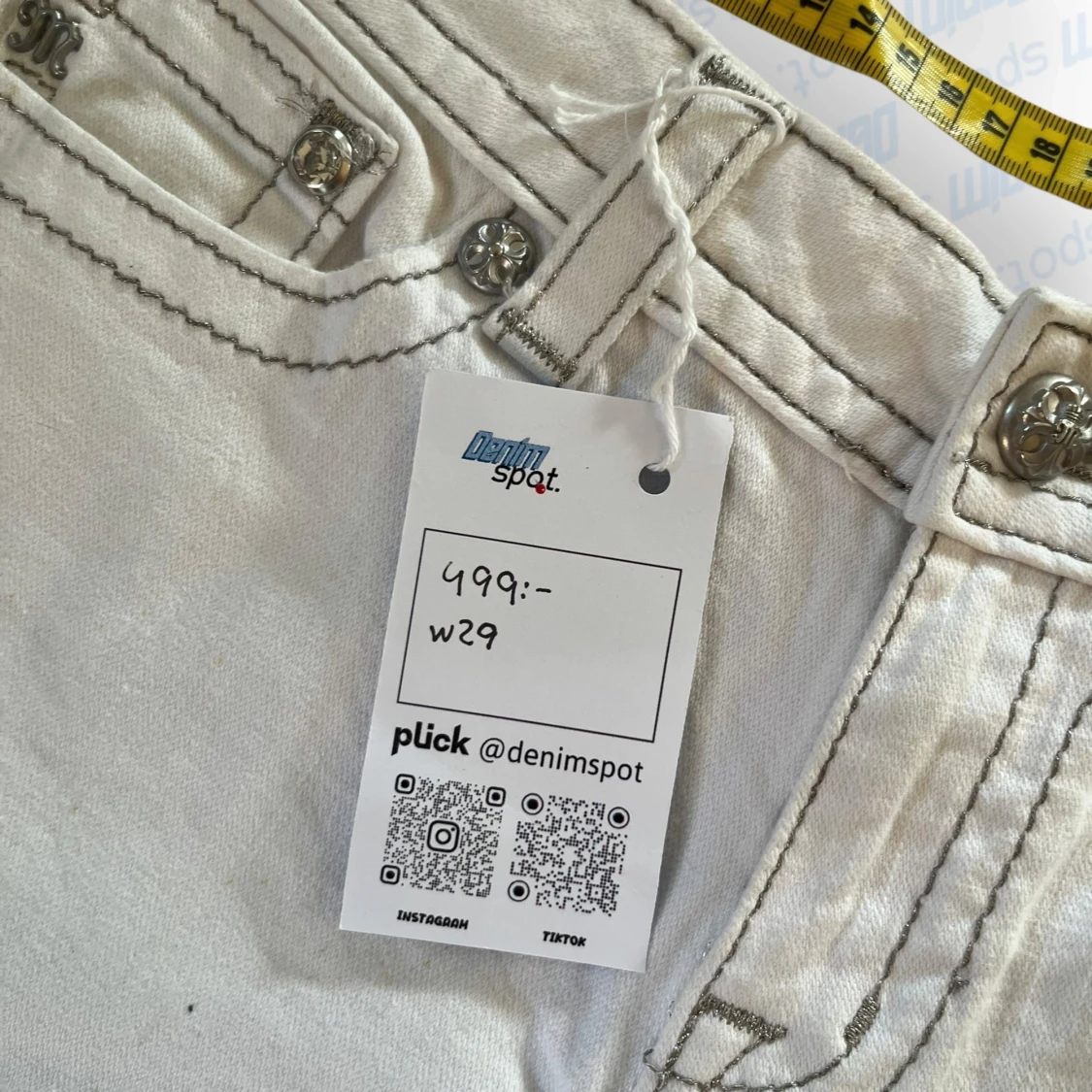 Vit jeanskjol från Miss Me - 3