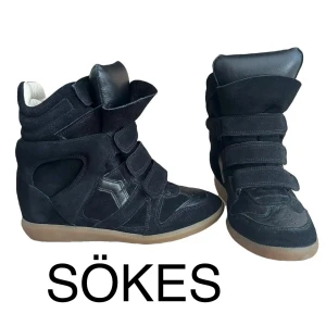 SÖKER ett par svarta isabel marant bekett  - Har velat ha dessa så länge så om du säljer ett par i storlek 36/37 för under 2000kr så får du gärna höra av dig!🥰