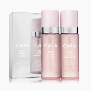 Travel size setting spray  - Två setting sprays i travel size från CAIA: 'That Dewy Look' för glow och 'That Extra Hydration' för återfuktning. Helt oanvända, och oöppnad förpackning! Slutsålda på hemsidan 💕Säljer för samma pris som på hemsidan 💕