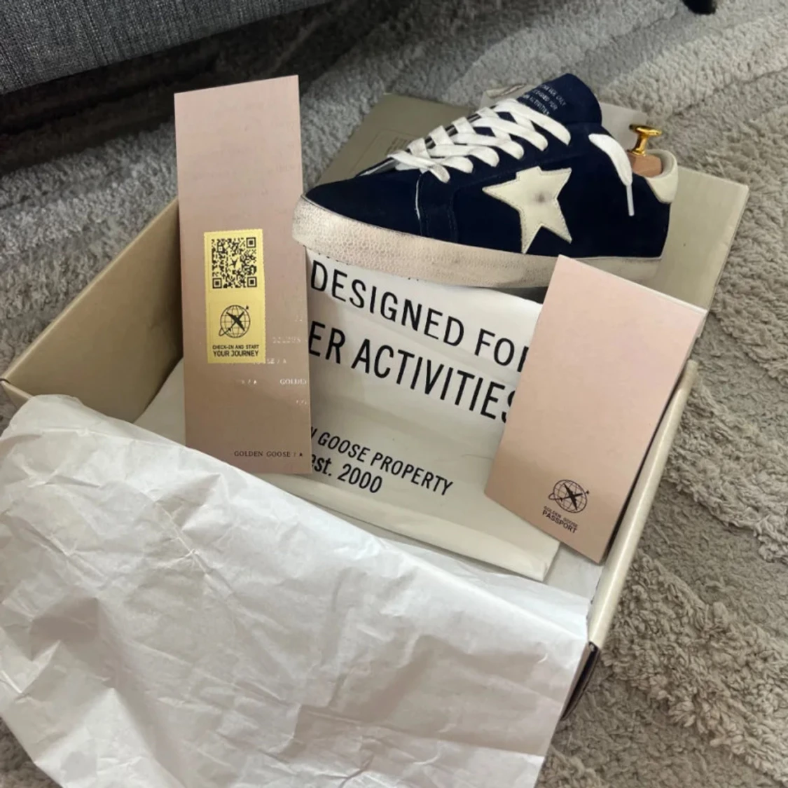 Golden Goose Superstar sneakers blå/vit - 2