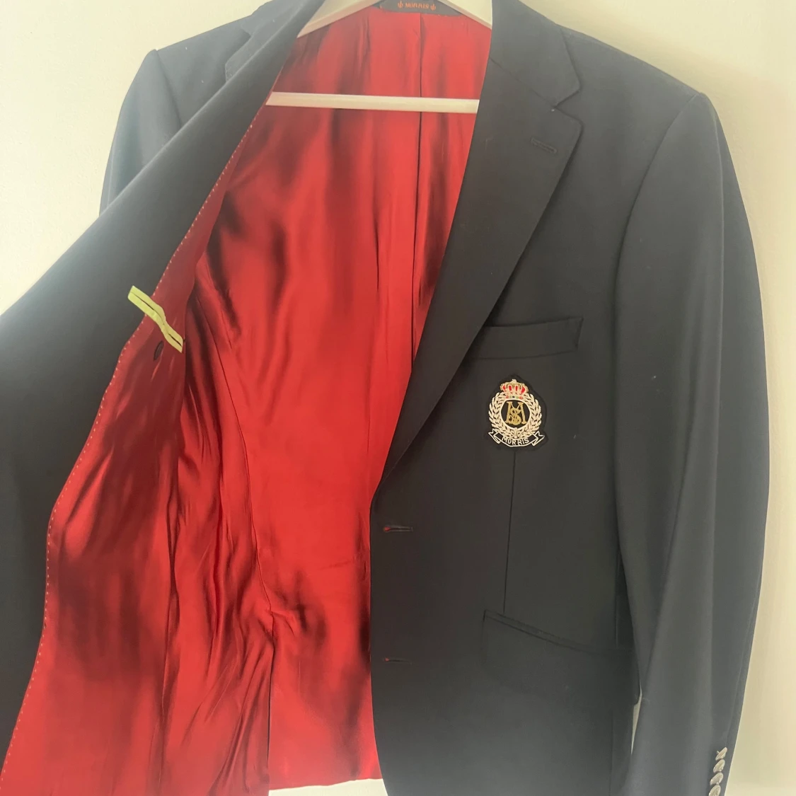 Klassisk marinblå klubbkavaj från Morris – stl. 50 - 1