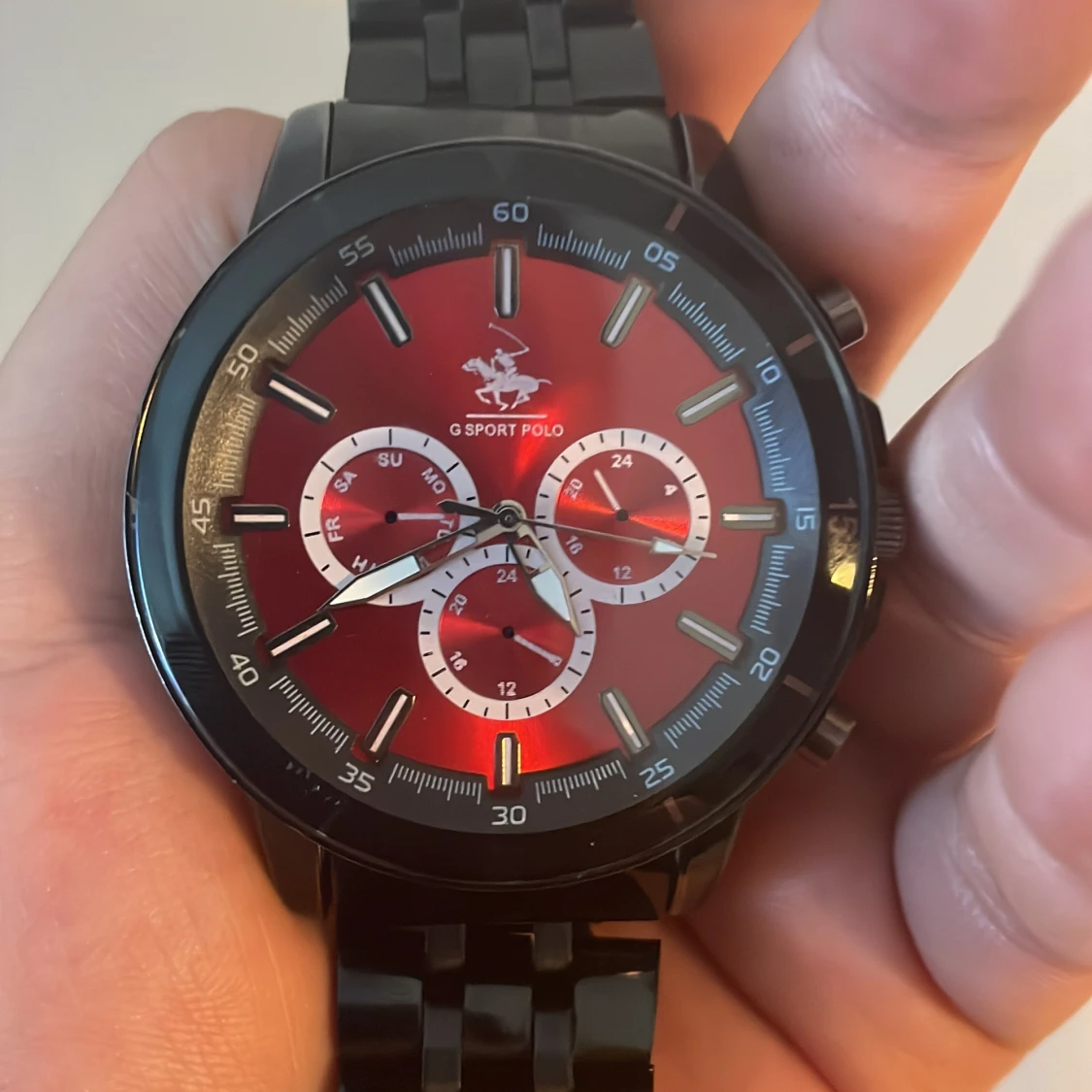 Svart och röd klocka G Sport Polo - 2