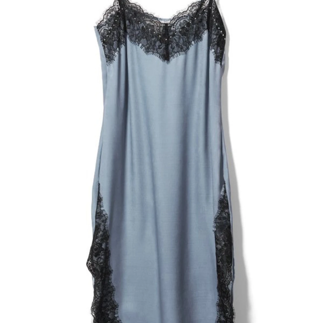 Blå slipklänning med spets H&M Coachella