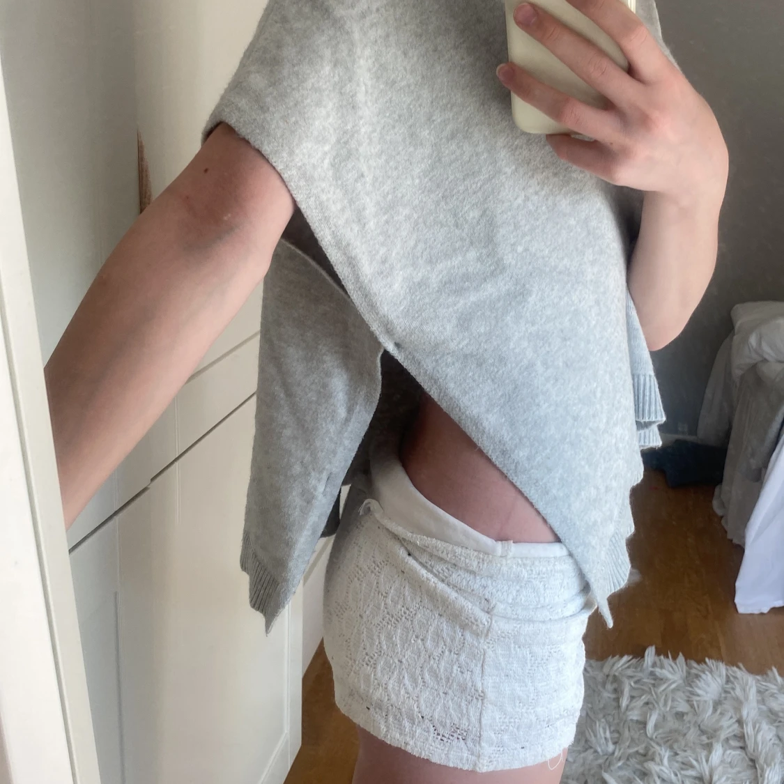 jättesnygg ponchotröja 🩵😇🐆 - 1