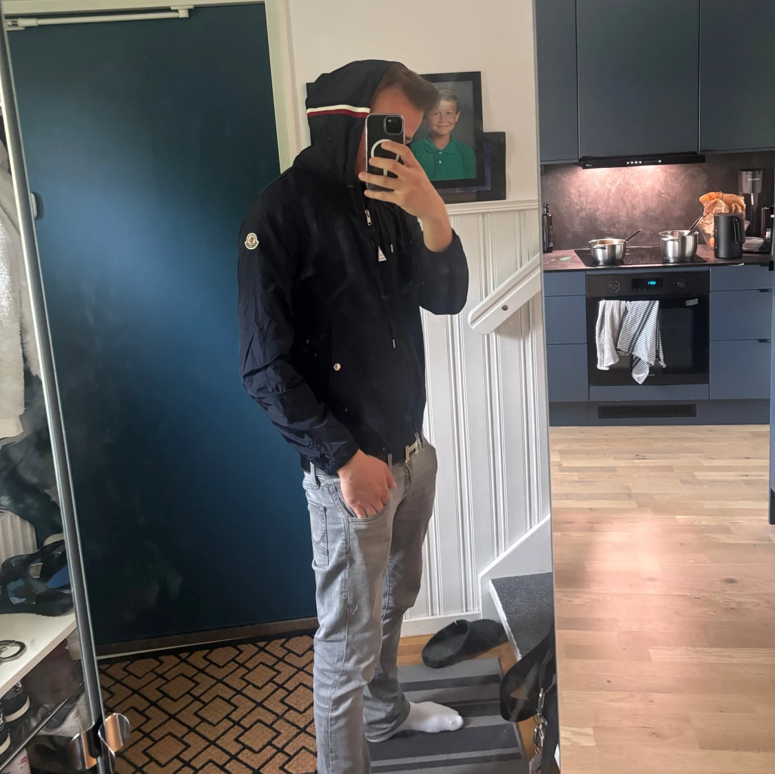 Mörkblå vindjacka från Moncler - 4