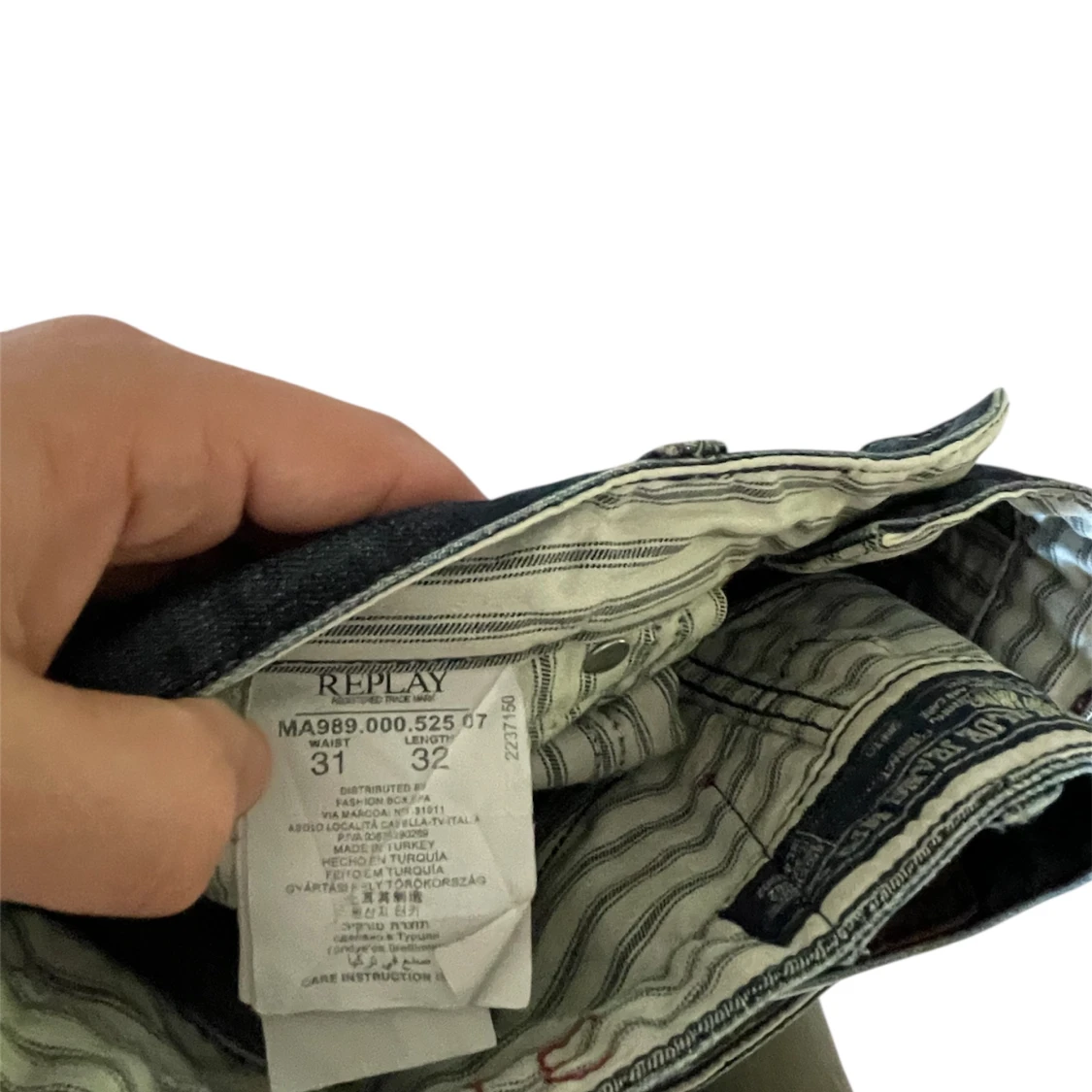 Replay Anbass jeans i blå denim - 3