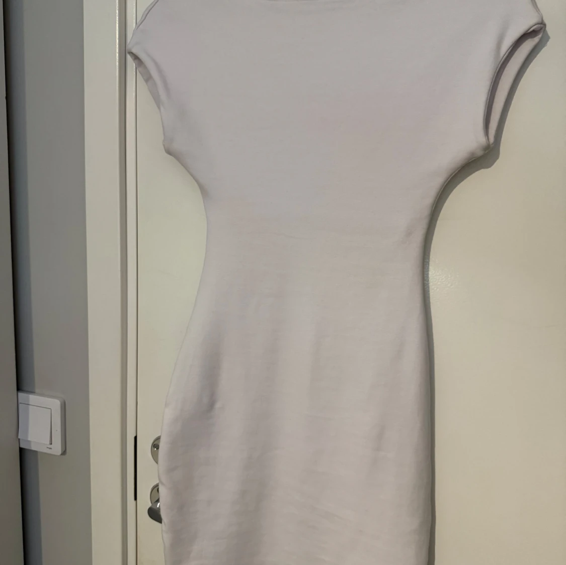 Vit kortärmad klänning från Zara