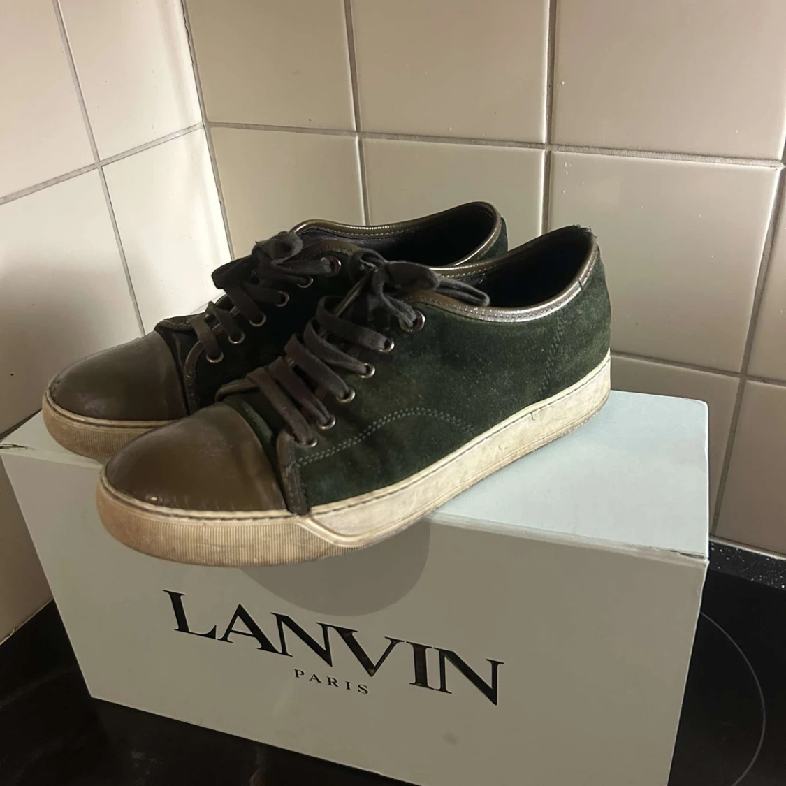 Gröna mockasneakers från Lanvin - 2