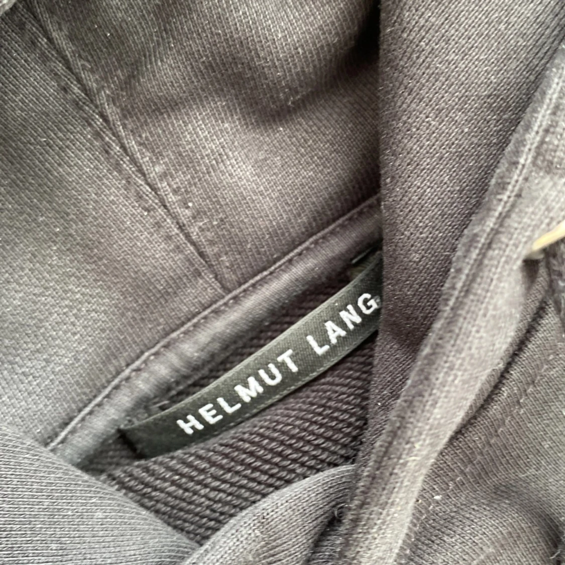 Svart Helmut Lang hoodie med färgstänk - 2