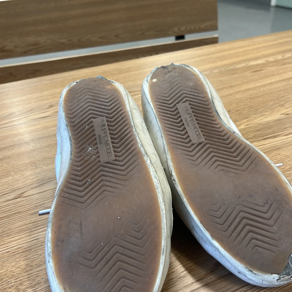 Vita Philippe Model sneakers i skinn - 1