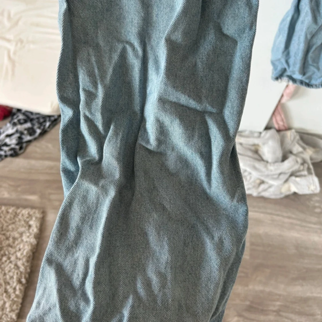 Ljusblå raka jeans från H&M, strl 36 - 2