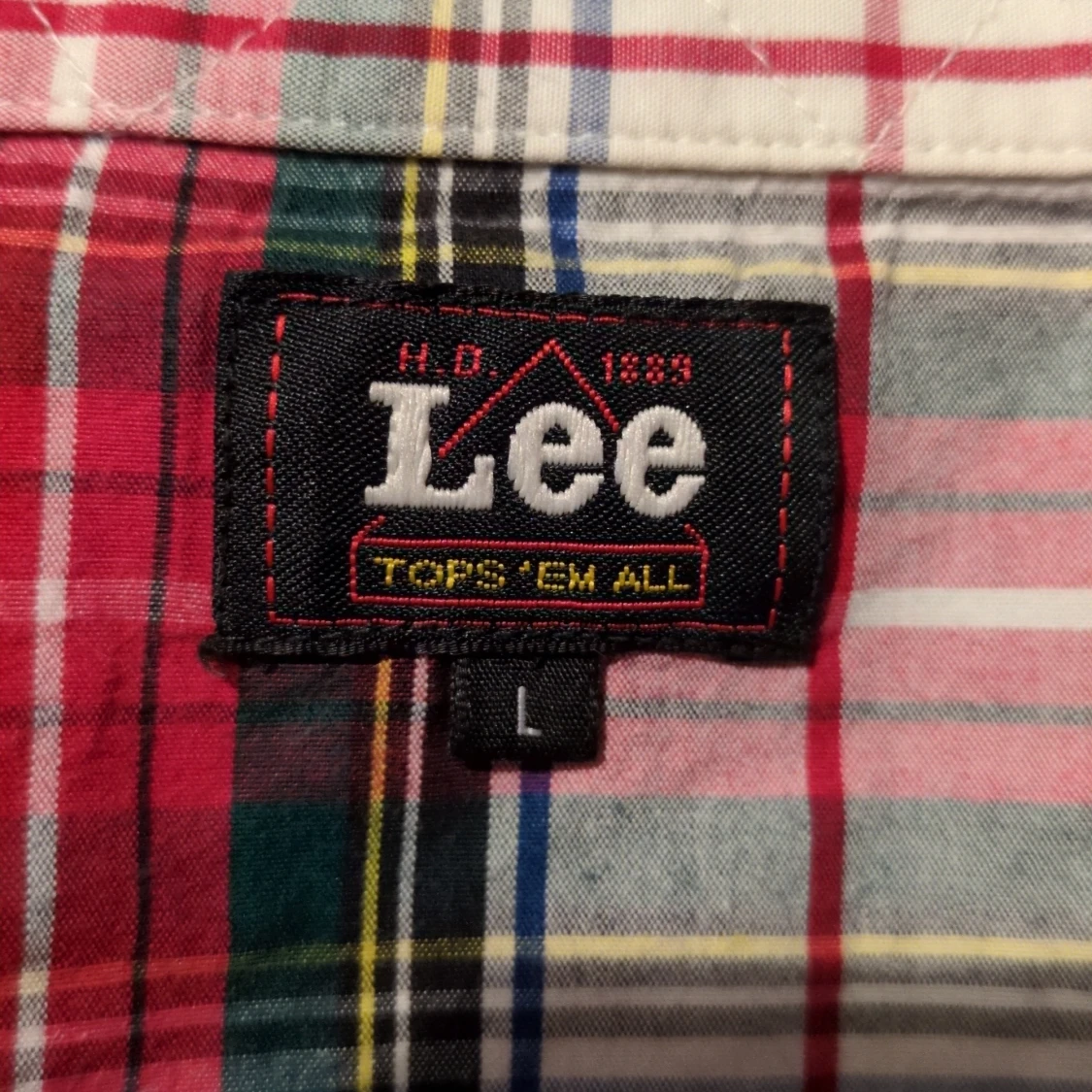 Rutig skjorta från Lee i bomull - 1