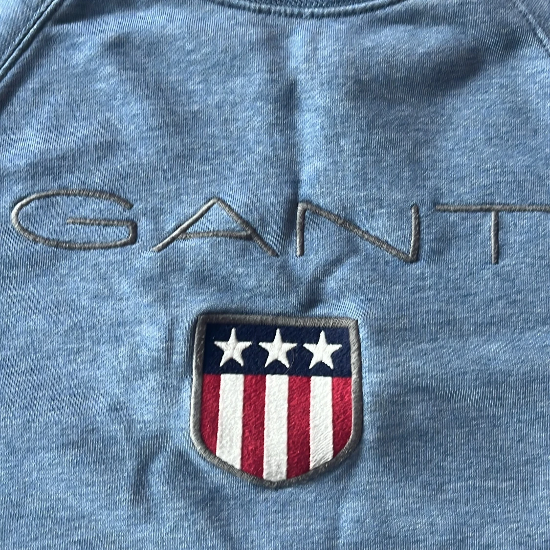 Blå sweatshirt från GANT med emblem - 1