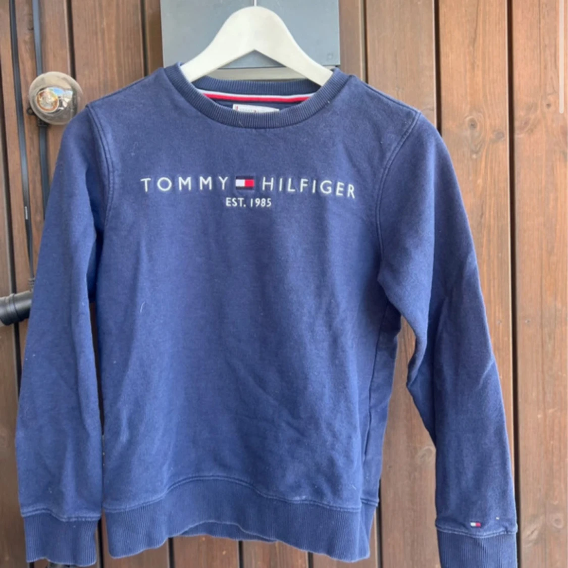 Blå sweatshirt från Tommy Hilfiger