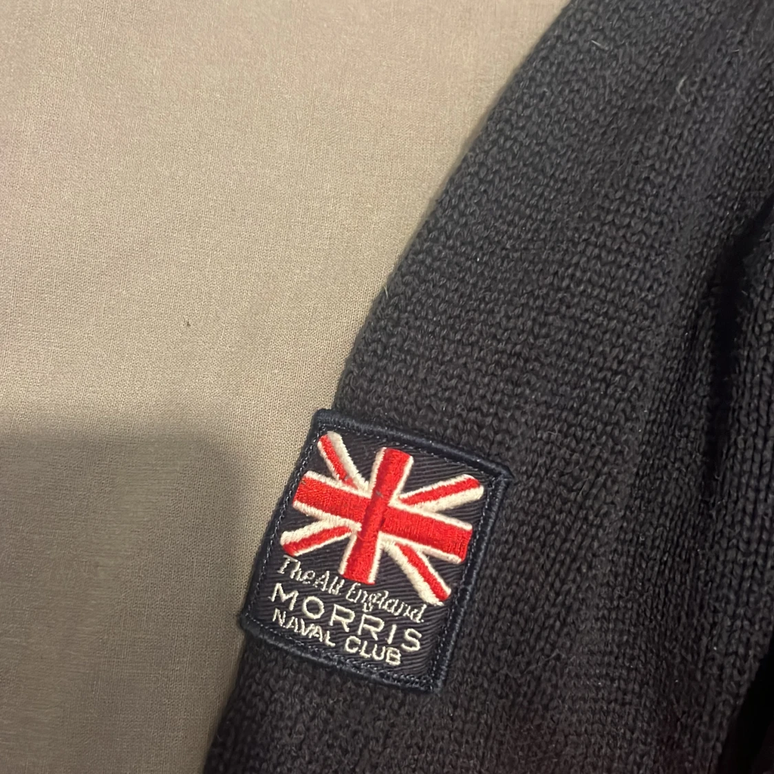 Svart stickad tröja Morris 1968 - 2