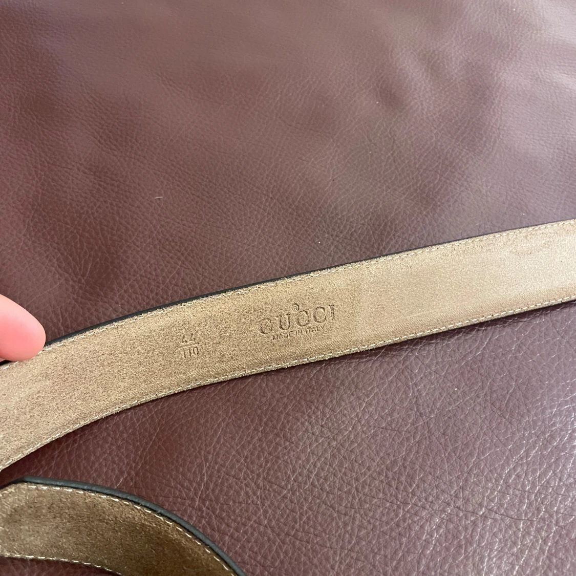 Svart Gucccii skärp med GG-spänne - 2