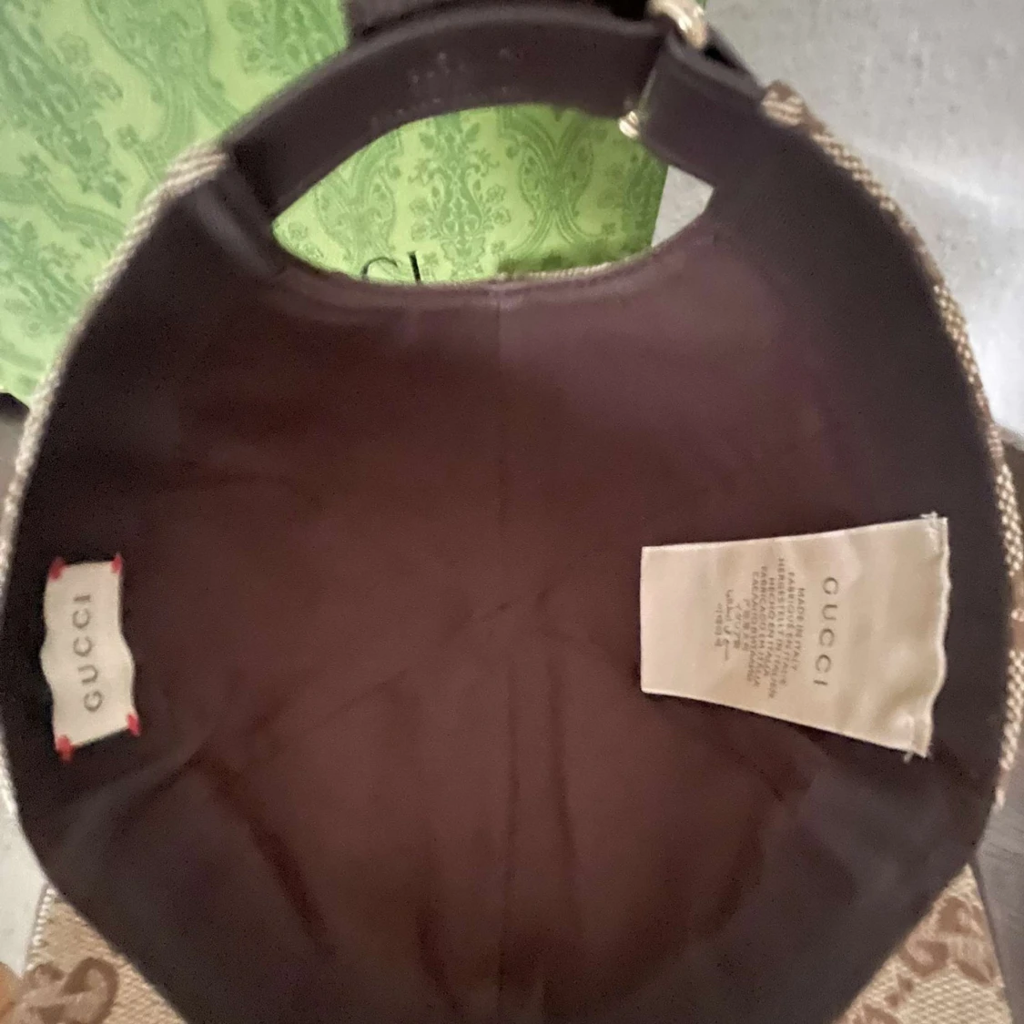 Gucci keps med GG-mönster beige - 2