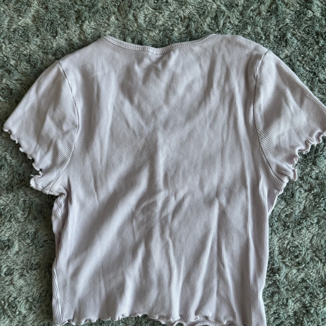 Ljuslila ribbad topp från KappAhl - 1