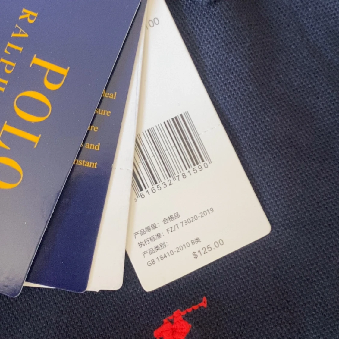 Marinblå pikétröja från Polo Ralph Lauren - 2