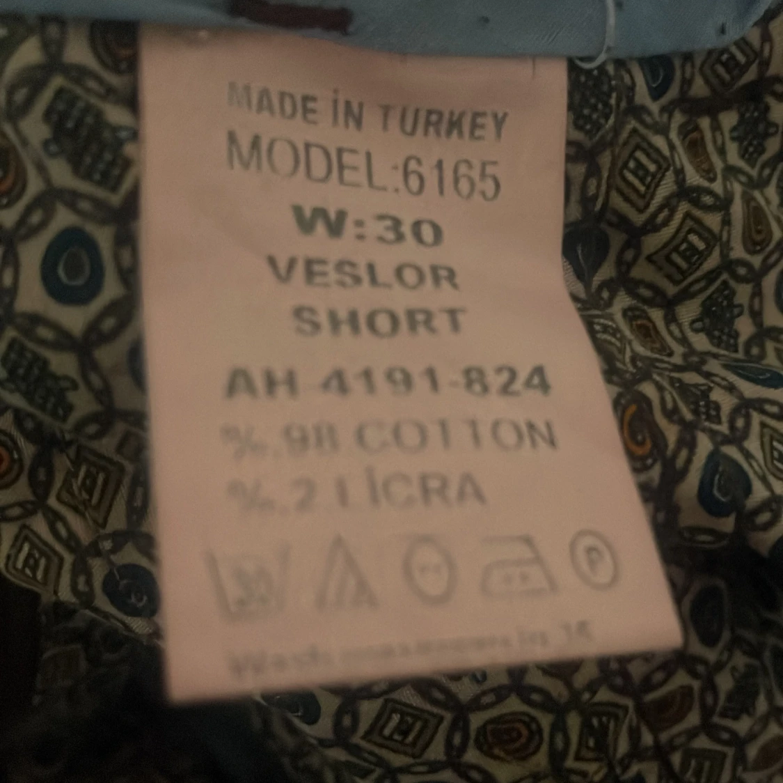 Mörkröda shorts från Pitbull W30 - 3