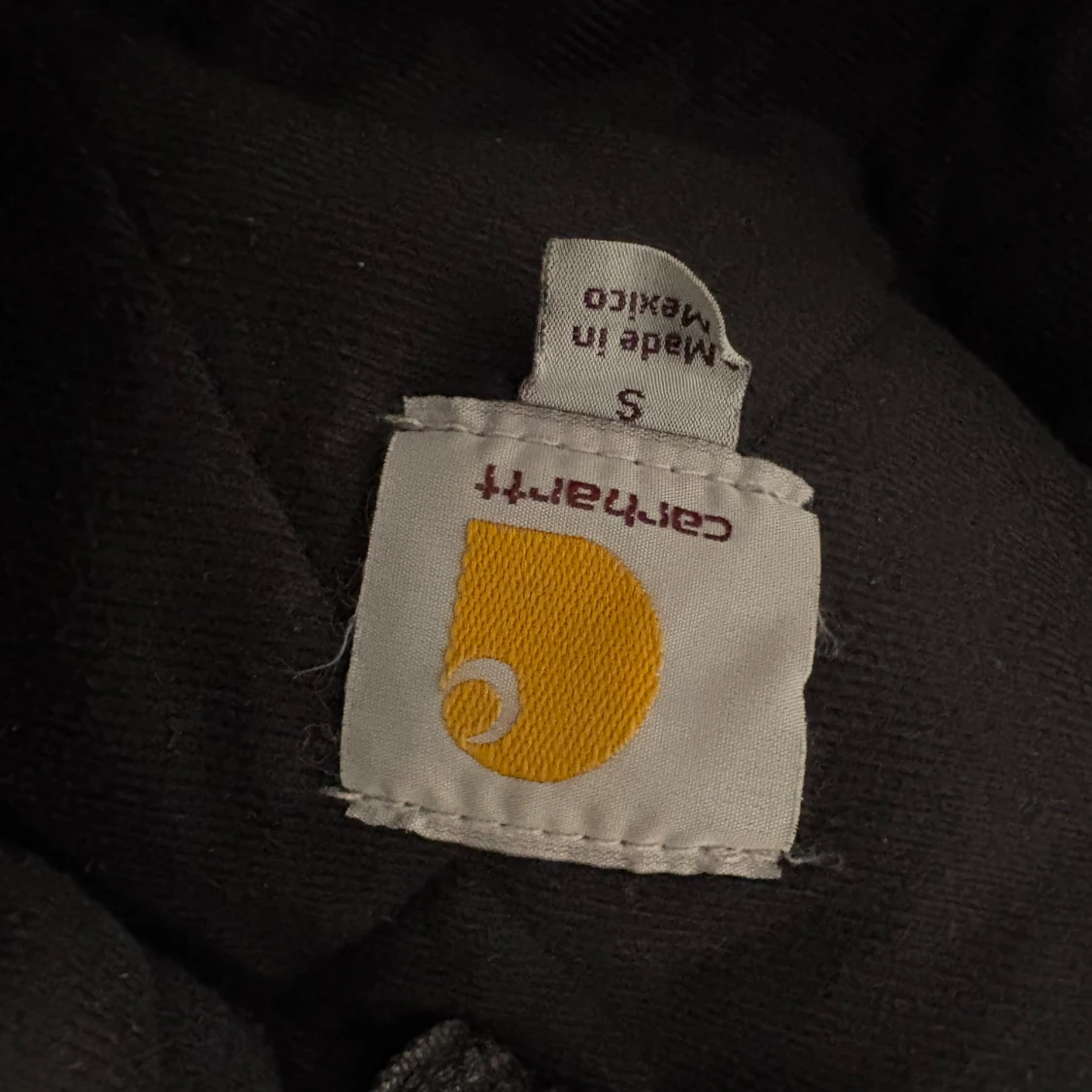 Svart Carhartt workjacket med huva - 3