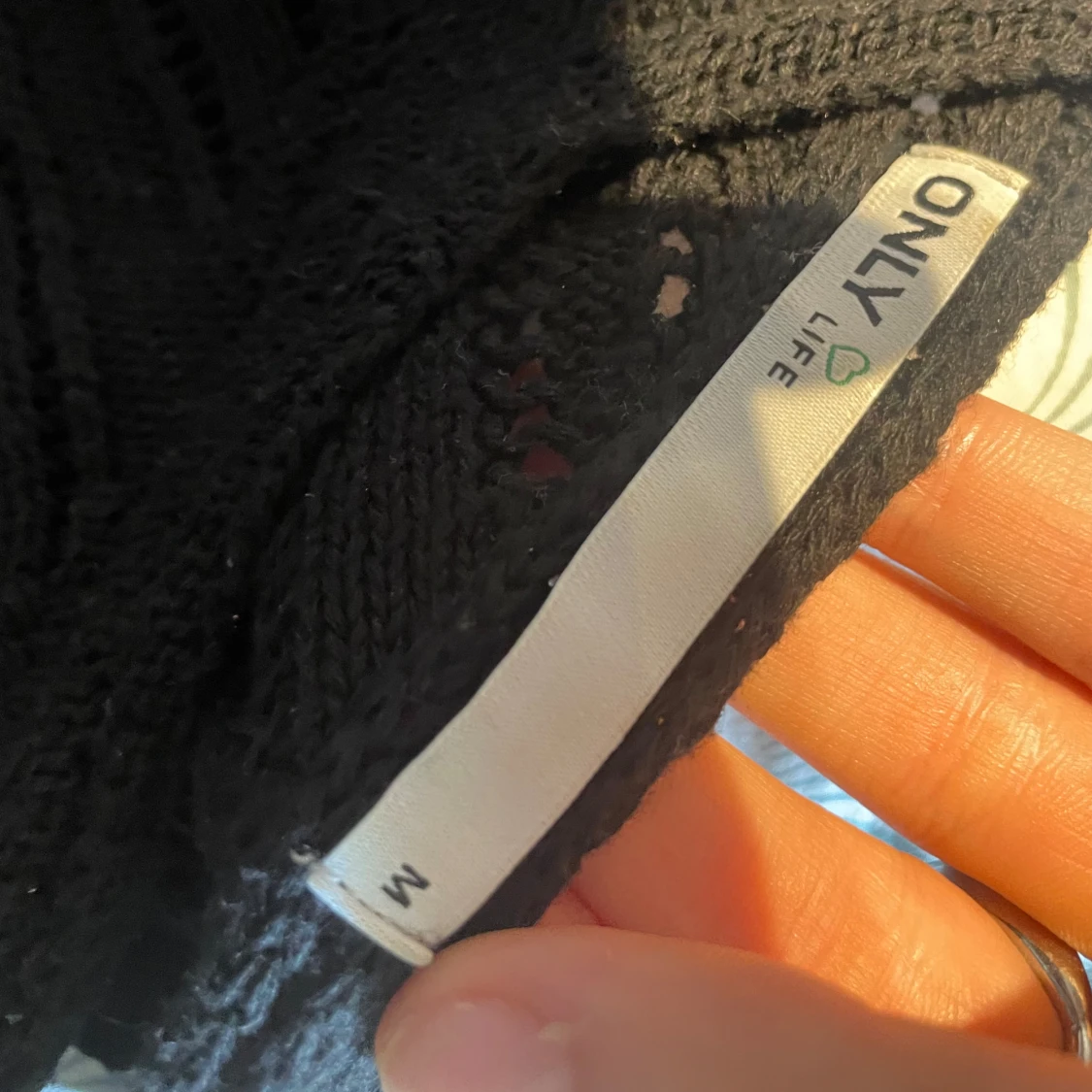 Svart stickad topp från ONLY - 2